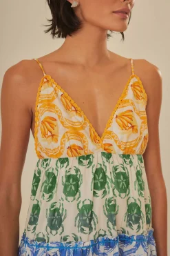 FARM Rio  Robes Courtes<Mini-robe mélange d'été