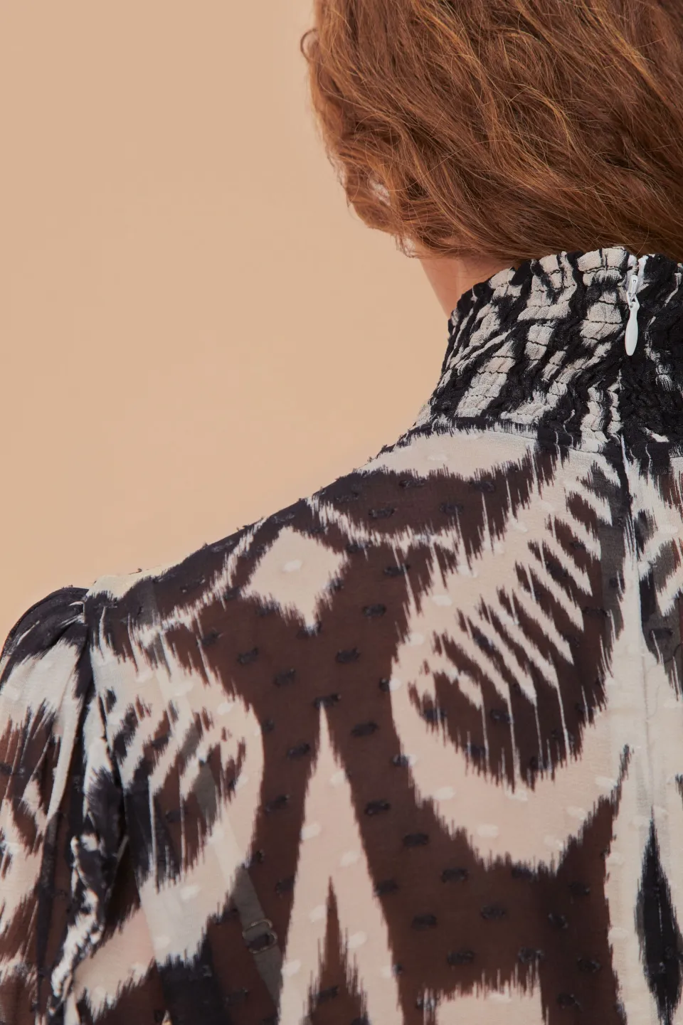 FARM Rio Robes Courtes<Mini-robe noire à imprimé ikat et ananas