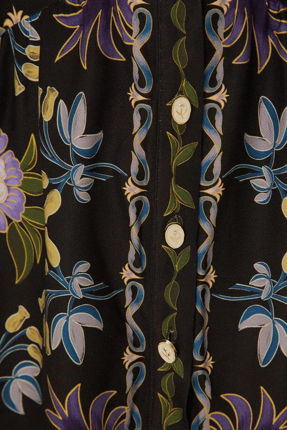 FARM Rio Robes Courtes<Mini-robe noire à manches longues Winter Garden
