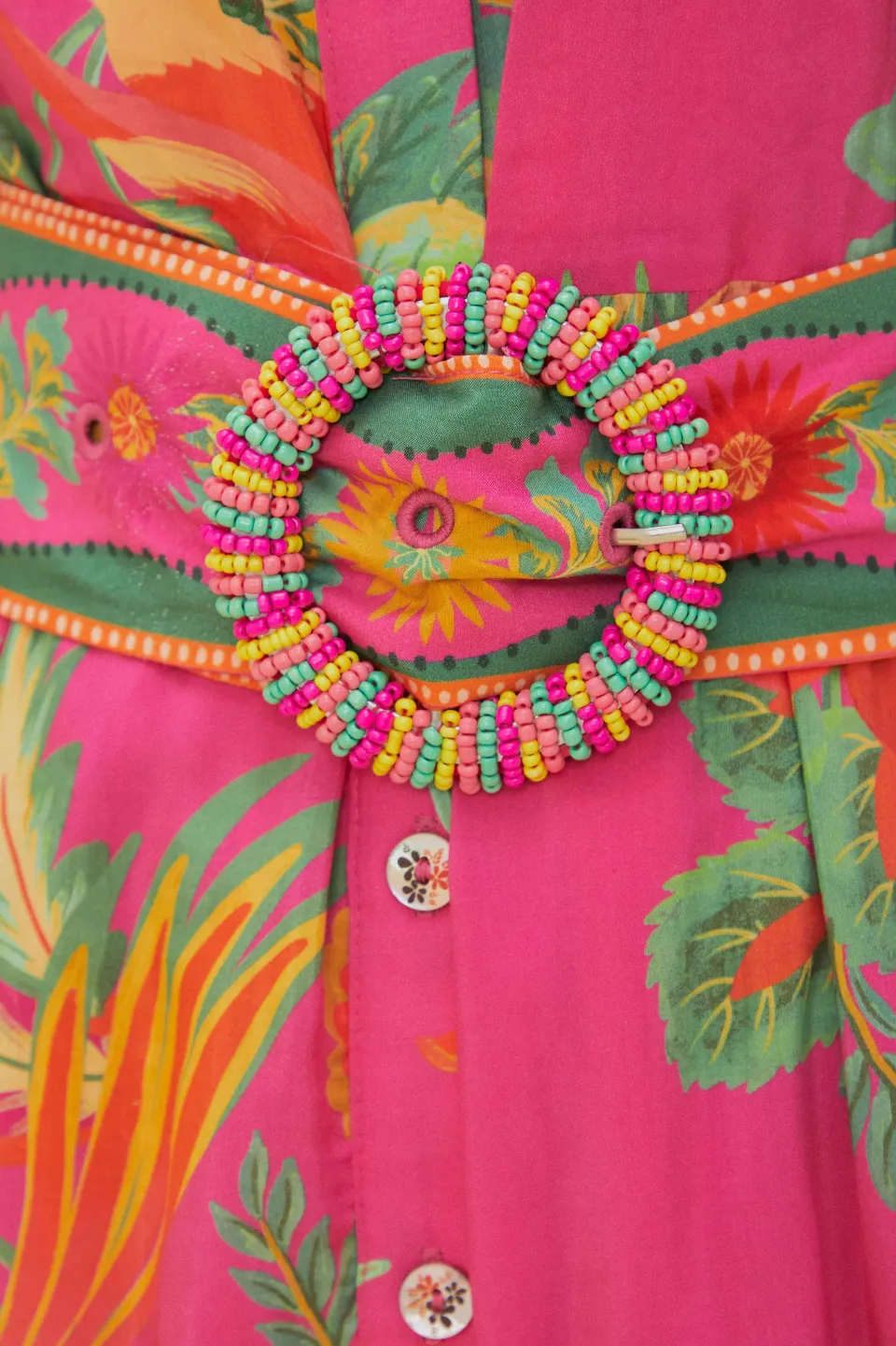 FARM Rio Robes Courtes<Mini-robe rose jardin de fruits délicats