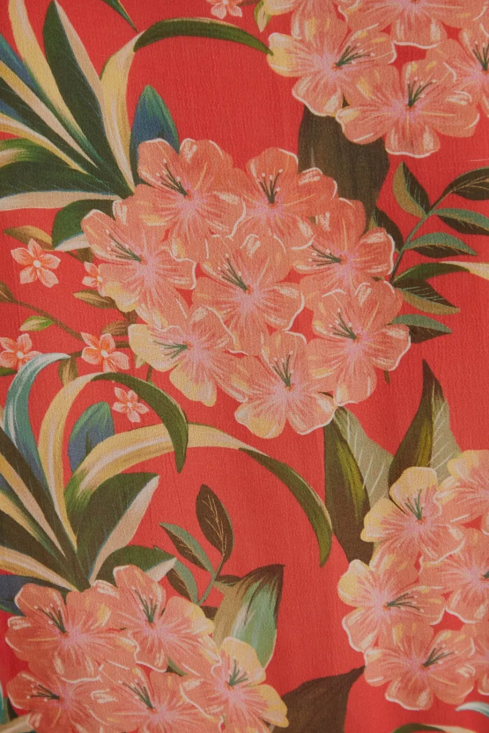 FARM Rio Robes Courtes<Mini-robe rouge à col en V Pineapple Bloom