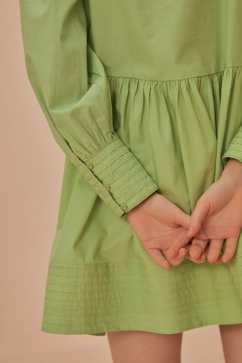 FARM Rio Robes Courtes<Mini-robe verte à empiècement ouvert