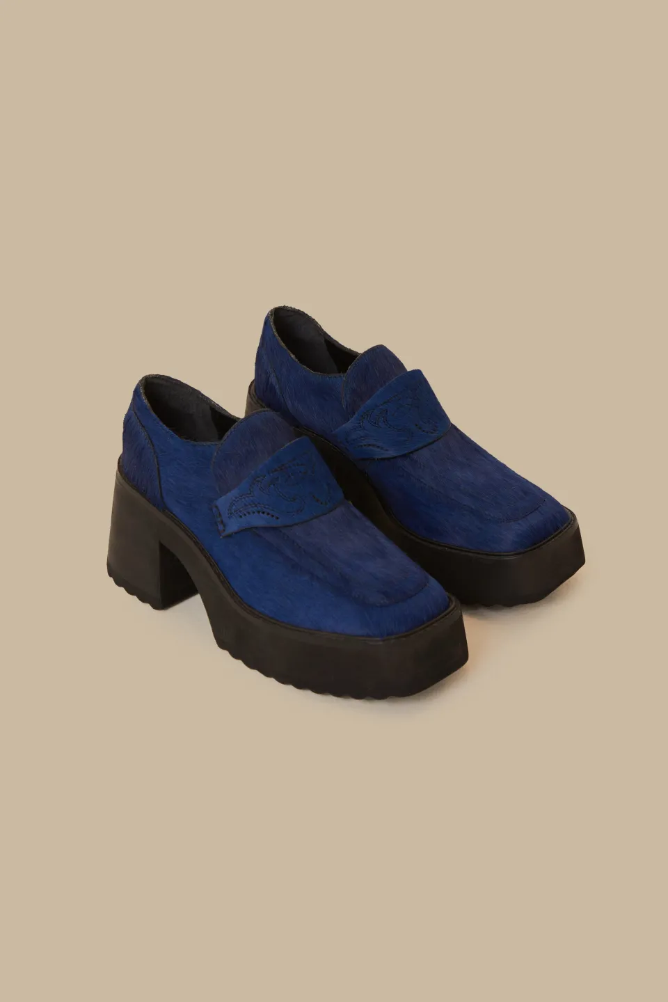 FARM Rio Mocassins Et Mules<Mocassins à plateforme bleu roi