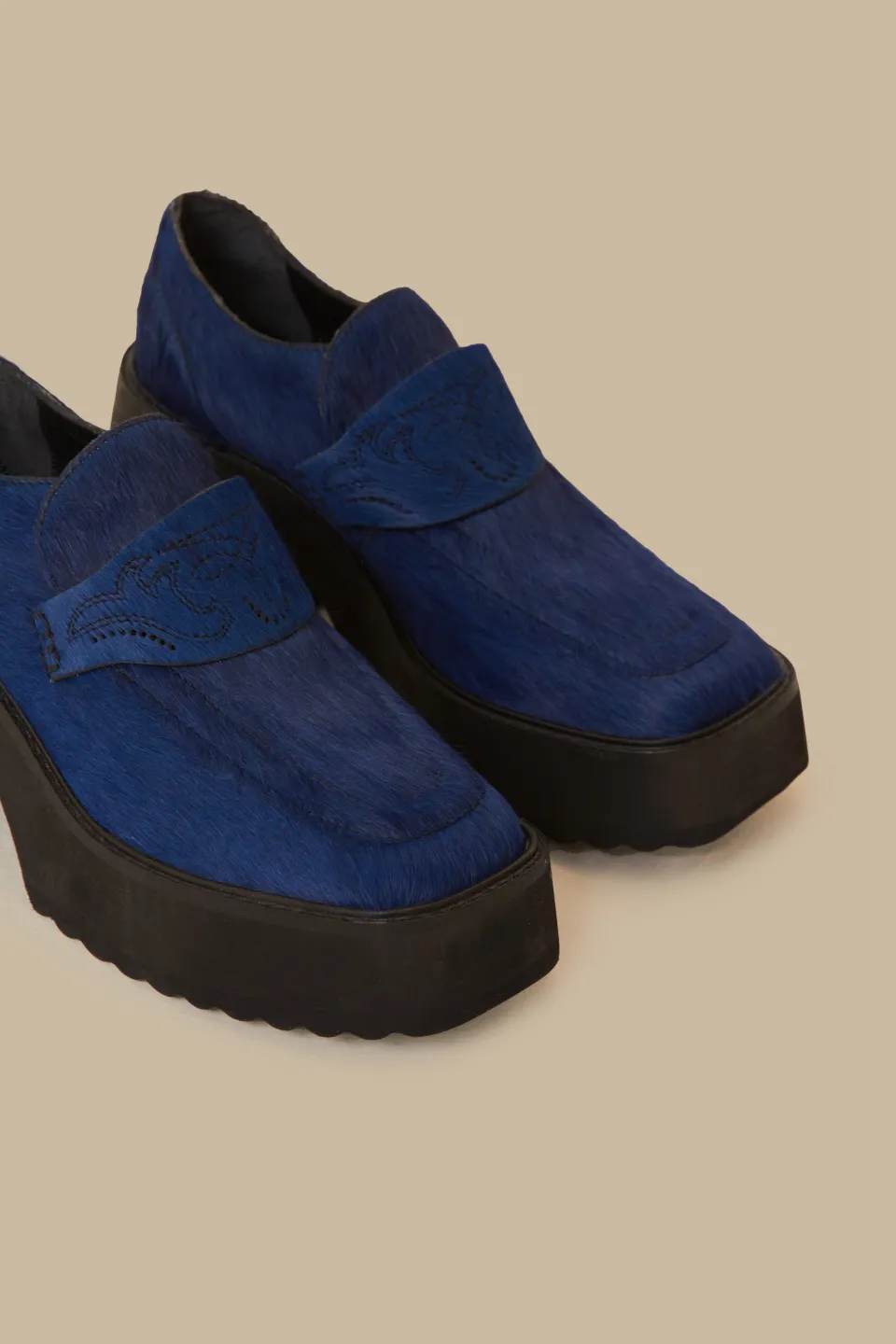 FARM Rio Mocassins Et Mules<Mocassins à plateforme bleu roi