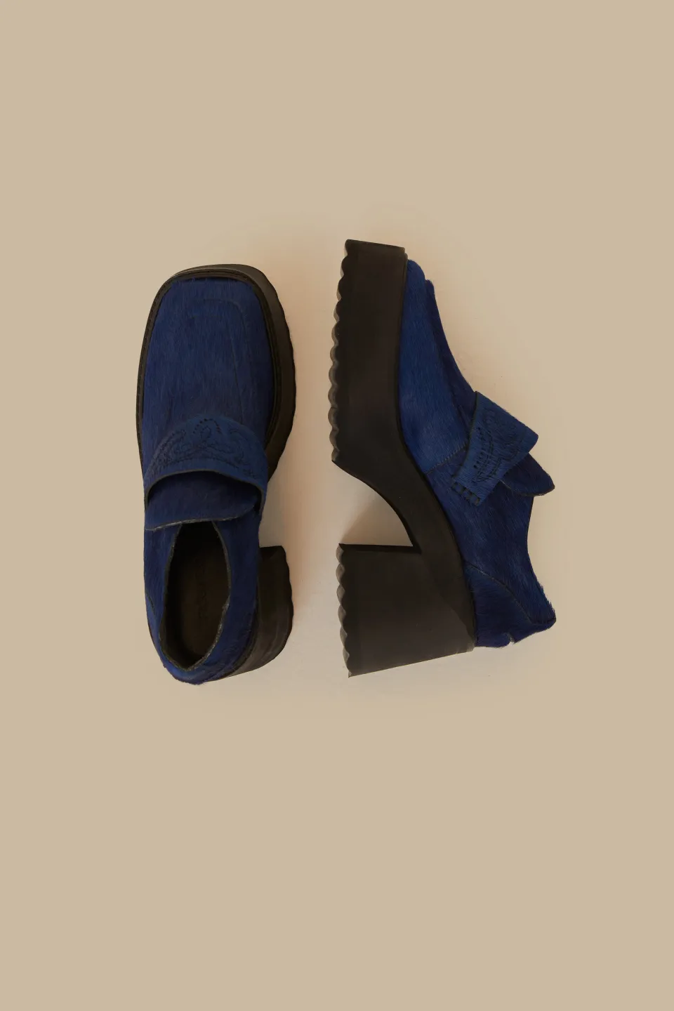 FARM Rio Mocassins Et Mules<Mocassins à plateforme bleu roi
