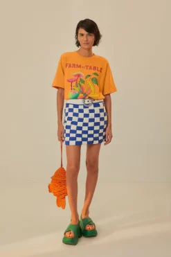 FARM Rio T-shirts<Orange Farm T-shirt en coton biologique Rio To Table
