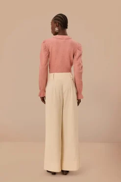 FARM Rio  Pantalon<Pantalon à double ceinture Off-White