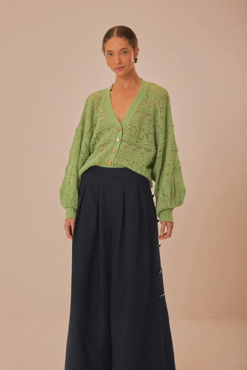 FARM Rio Pantalon<Pantalon boutonné noir