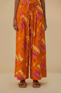 FARM Rio  Pantalon<Pantalon cargo orange Fresh Fish