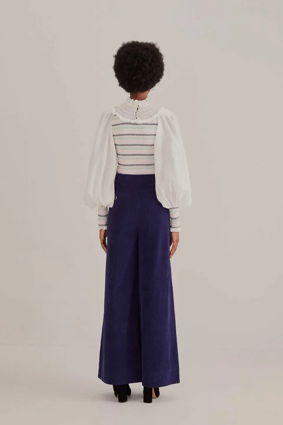 FARM Rio Pantalon<Pantalon de costume taille basse bleu marine