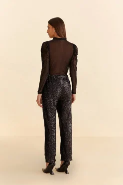 FARM Rio  Pantalon<Pantalon de pyjama à sequins noir