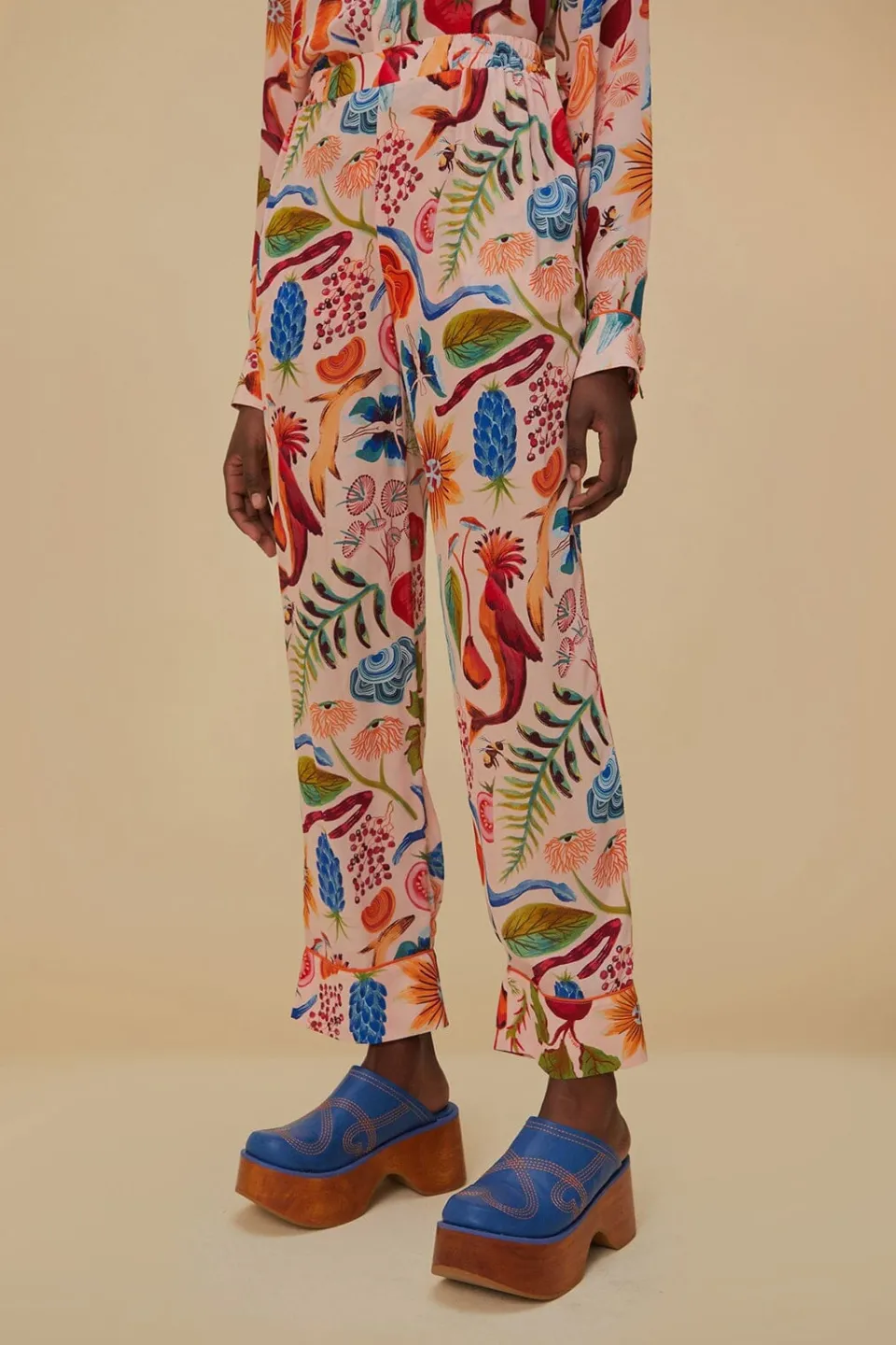 FARM Rio Pantalon<Pantalon de pyjama beige Bright Farm