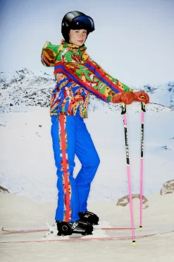 FARM Rio  Pantalon<Pantalon de ski bananes colorées bleues