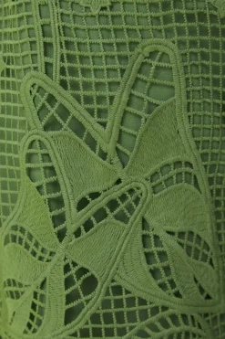 FARM Rio Pantalon<Pantalon Guipire Vert
