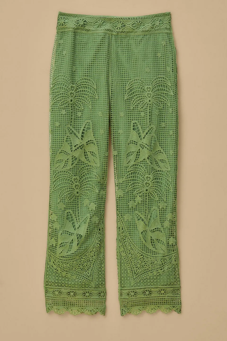 FARM Rio Pantalon<Pantalon Guipire Vert