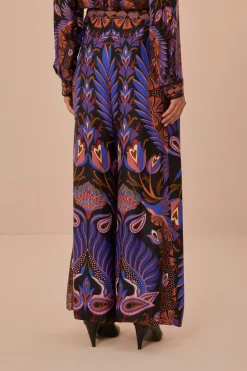FARM Rio  Pantalon<Pantalon large en viscose LENZING™ ECOVERO™ Black Heart Forest
