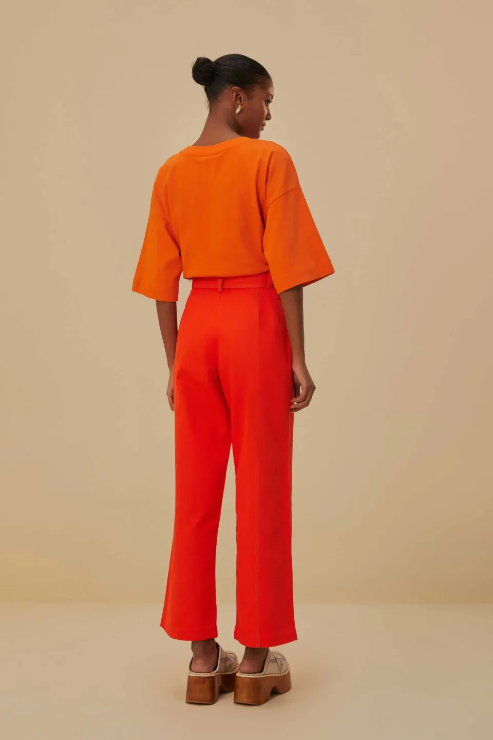 FARM Rio Pantalon<Pantalon large rouge