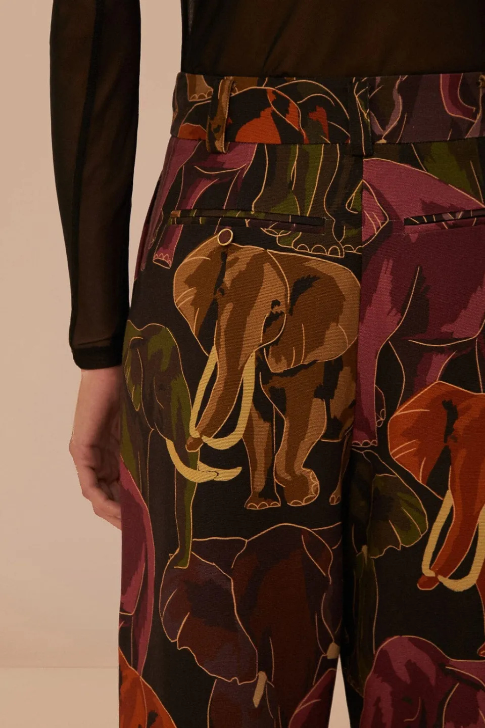 FARM Rio Pantalon<Pantalon Éléphants Marron