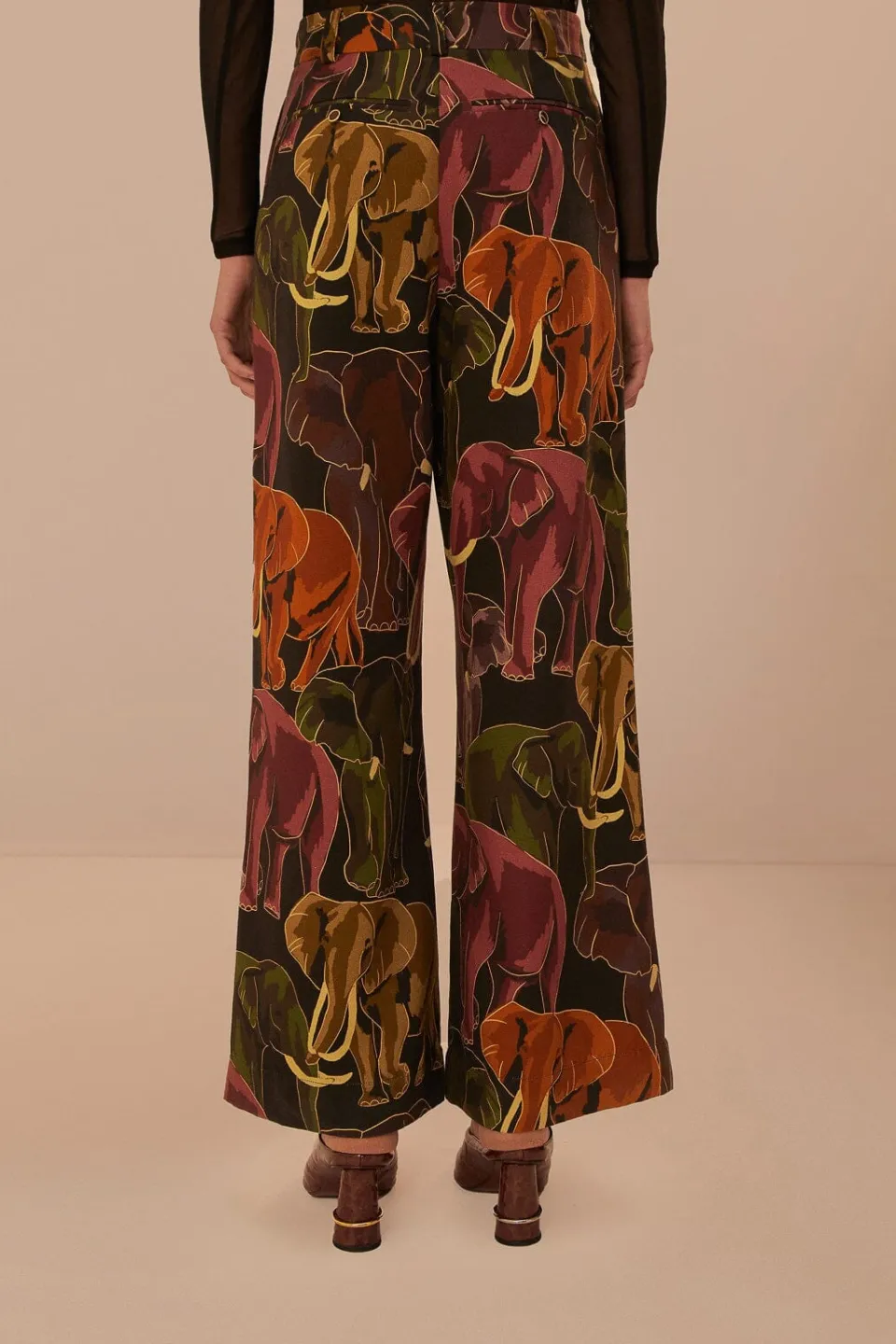 FARM Rio Pantalon<Pantalon Éléphants Marron