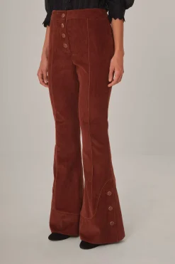 FARM Rio Pantalon<Pantalon évasé marron