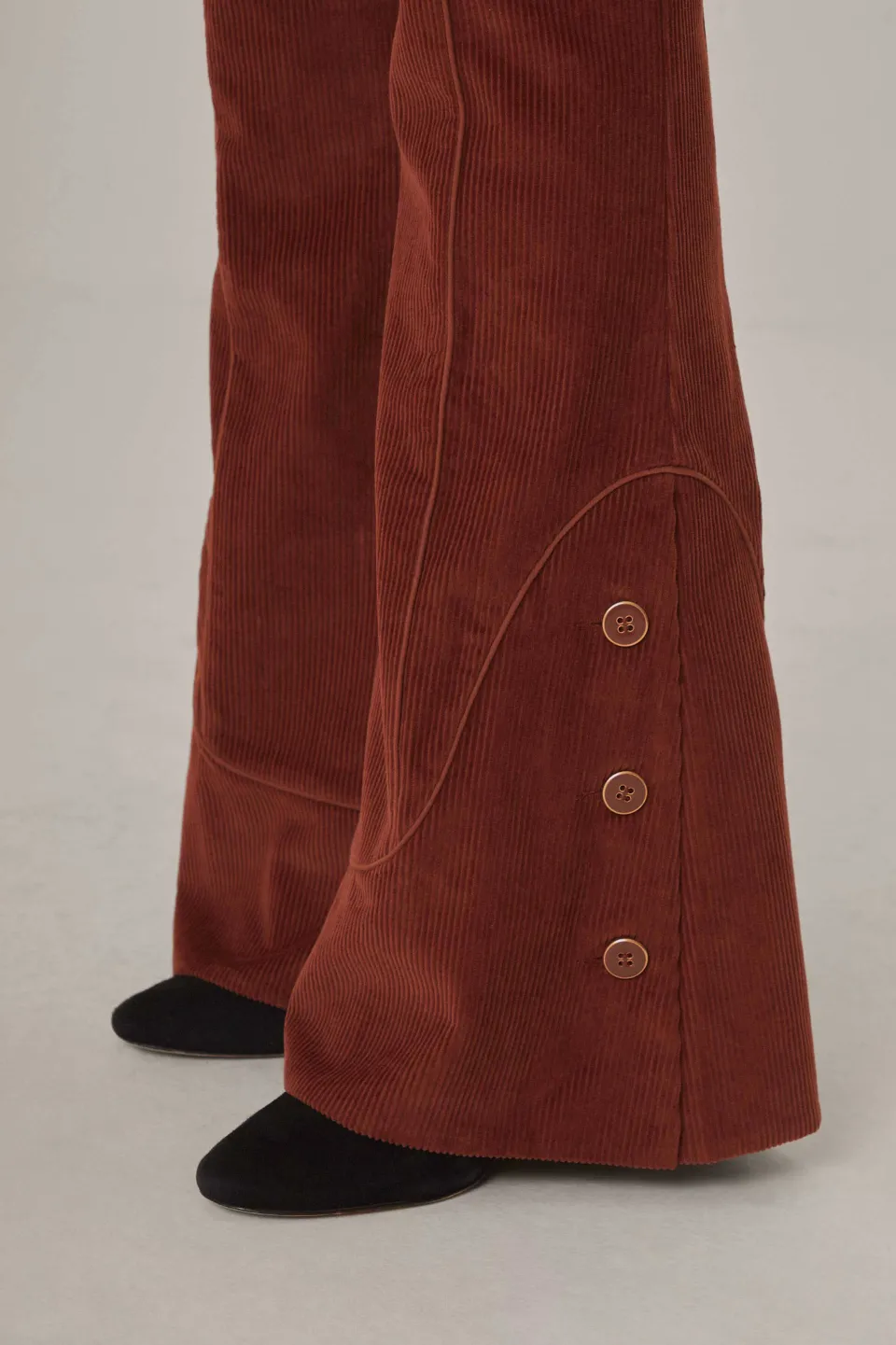 FARM Rio Pantalon<Pantalon évasé marron