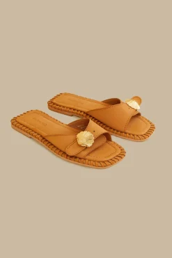 FARM Rio Des Sandales<Pantoufle sandale caramel