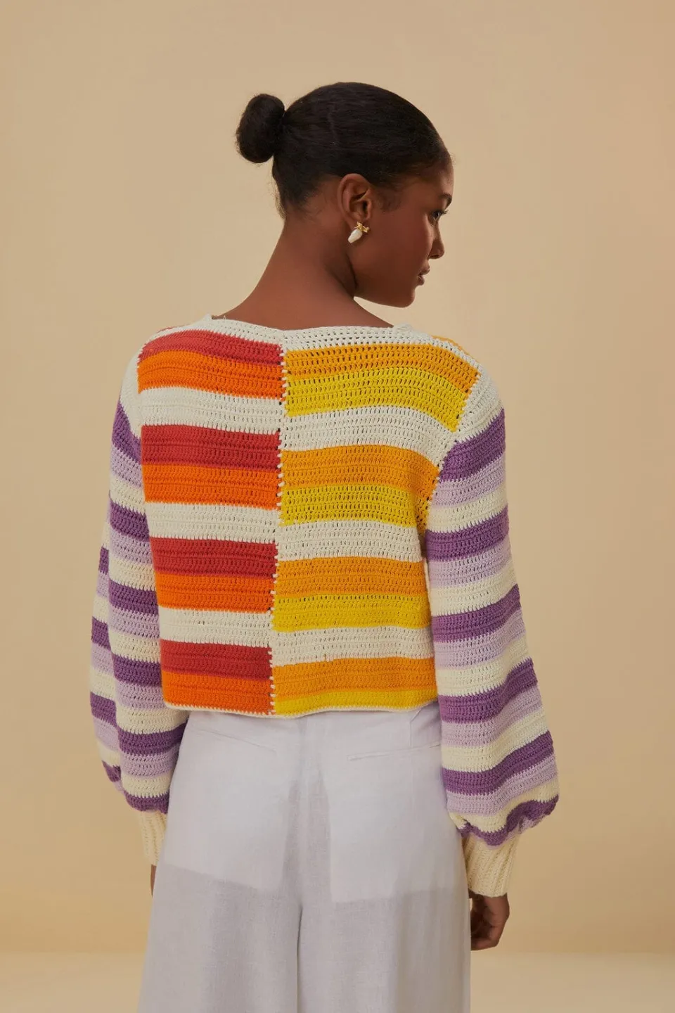 FARM Rio Pulls Et Sweat-shirts<Pull au crochet à rayures coucher de soleil