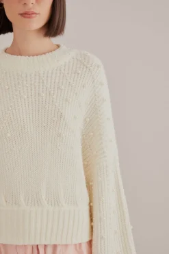FARM Rio Pulls Et Sweat-shirts<Pull bulle brodé de perles