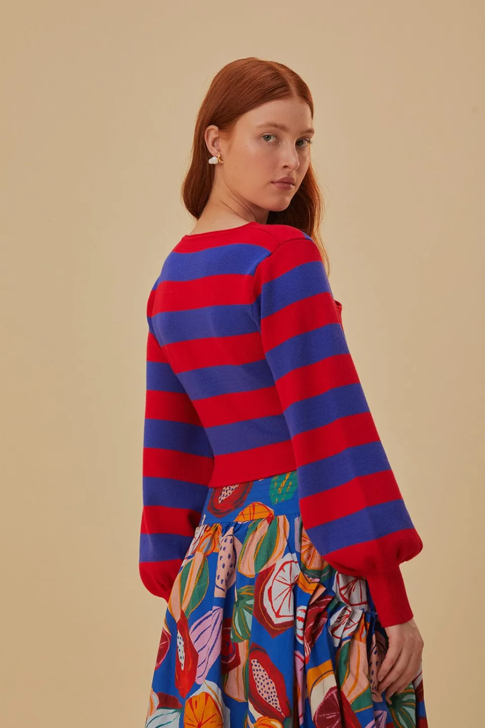 FARM Rio Pulls Et Sweat-shirts<Pull cache-cœur en tricot à rayures