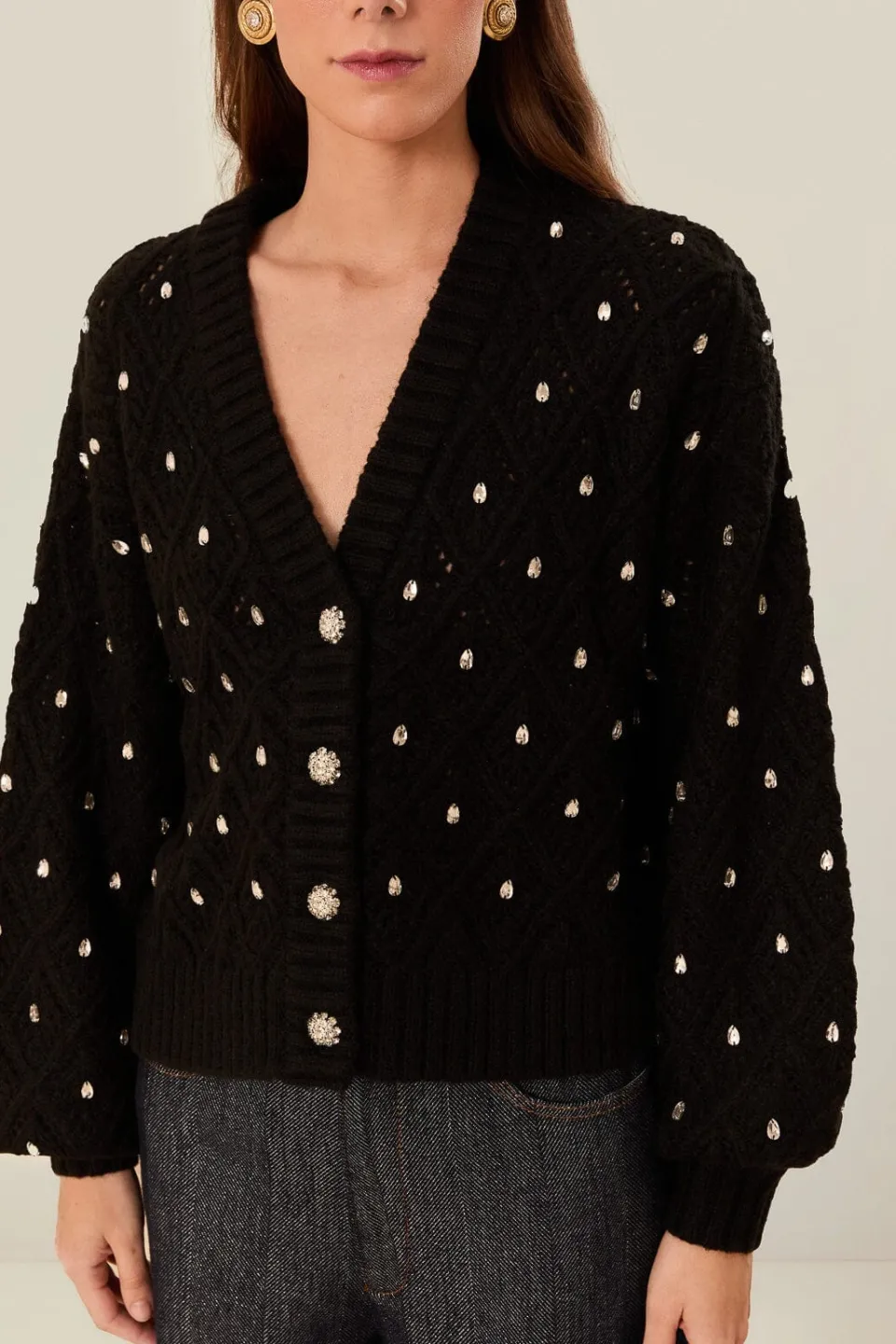 FARM Rio Pulls Et Sweat-shirts<Pull en maille à dentelle noire