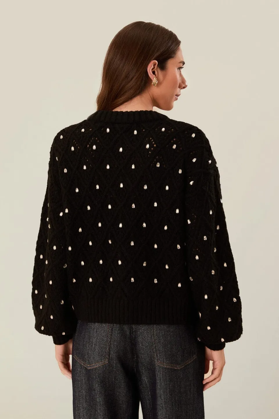 FARM Rio Pulls Et Sweat-shirts<Pull en maille à dentelle noire