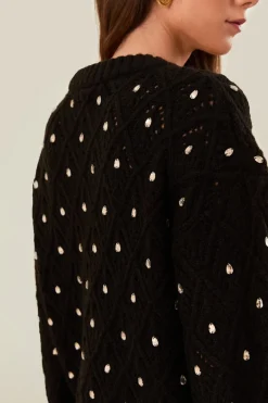 FARM Rio Pulls Et Sweat-shirts<Pull en maille à dentelle noire