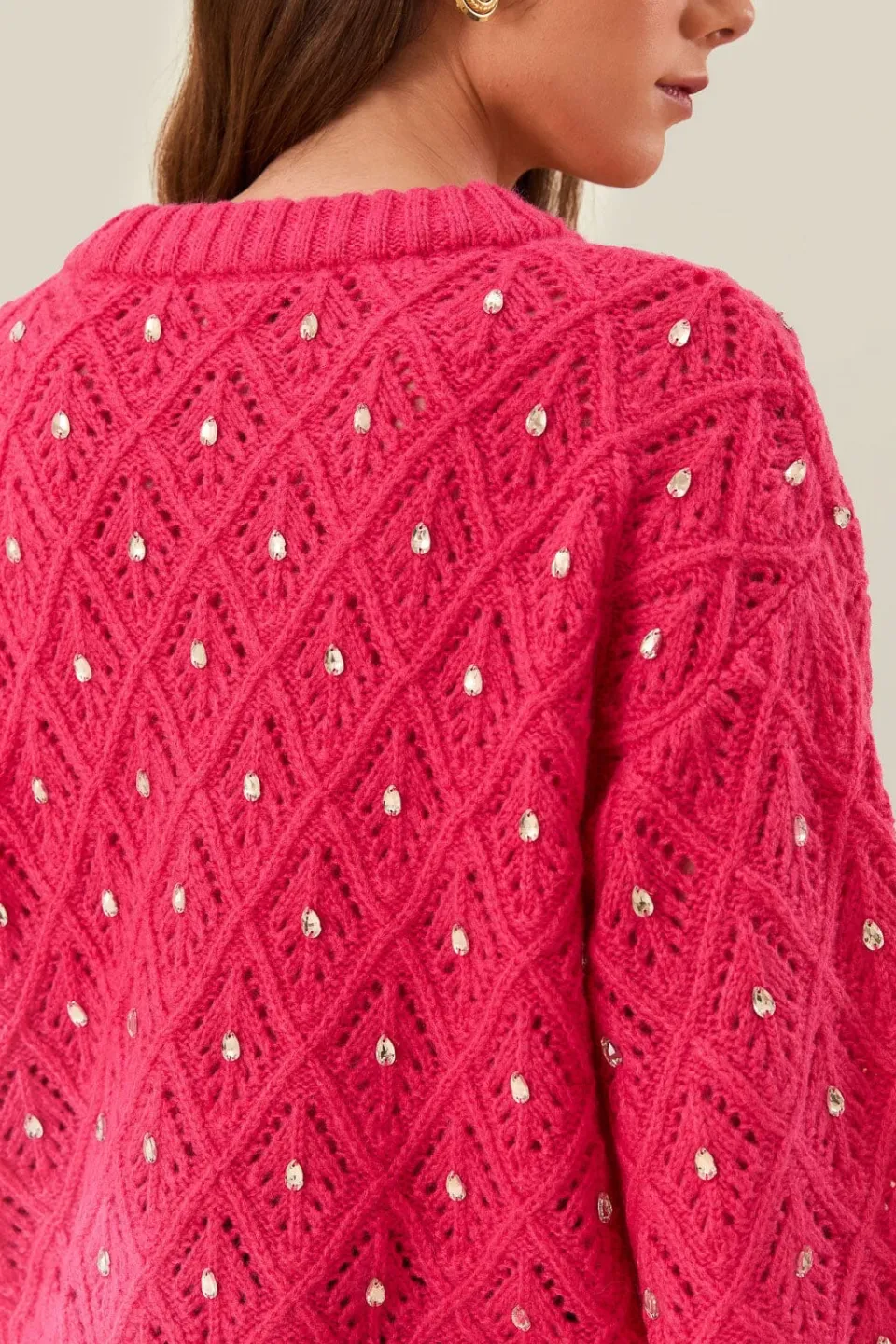 FARM Rio Pulls Et Sweat-shirts<Pull en maille à dentelle rose