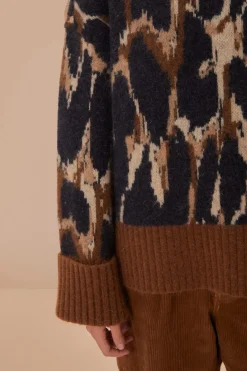 FARM Rio Pulls Et Sweat-shirts<Pull en tricot à imprimé léopard