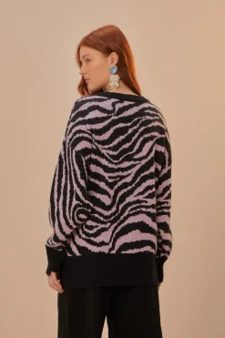 FARM Rio Pulls Et Sweat-shirts<Pull en tricot à motif peau de zèbre