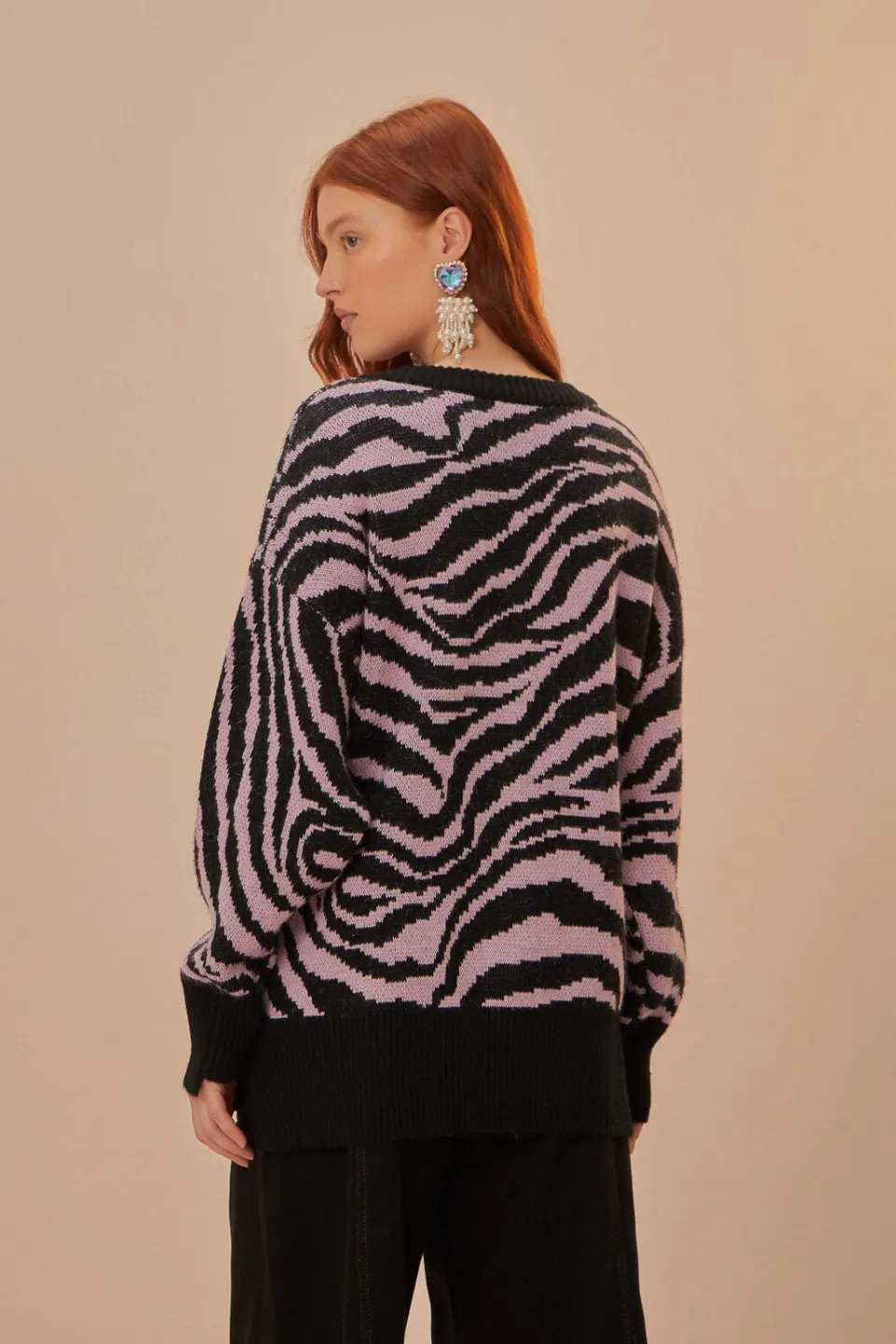 FARM Rio Pulls Et Sweat-shirts<Pull en tricot à motif peau de zèbre