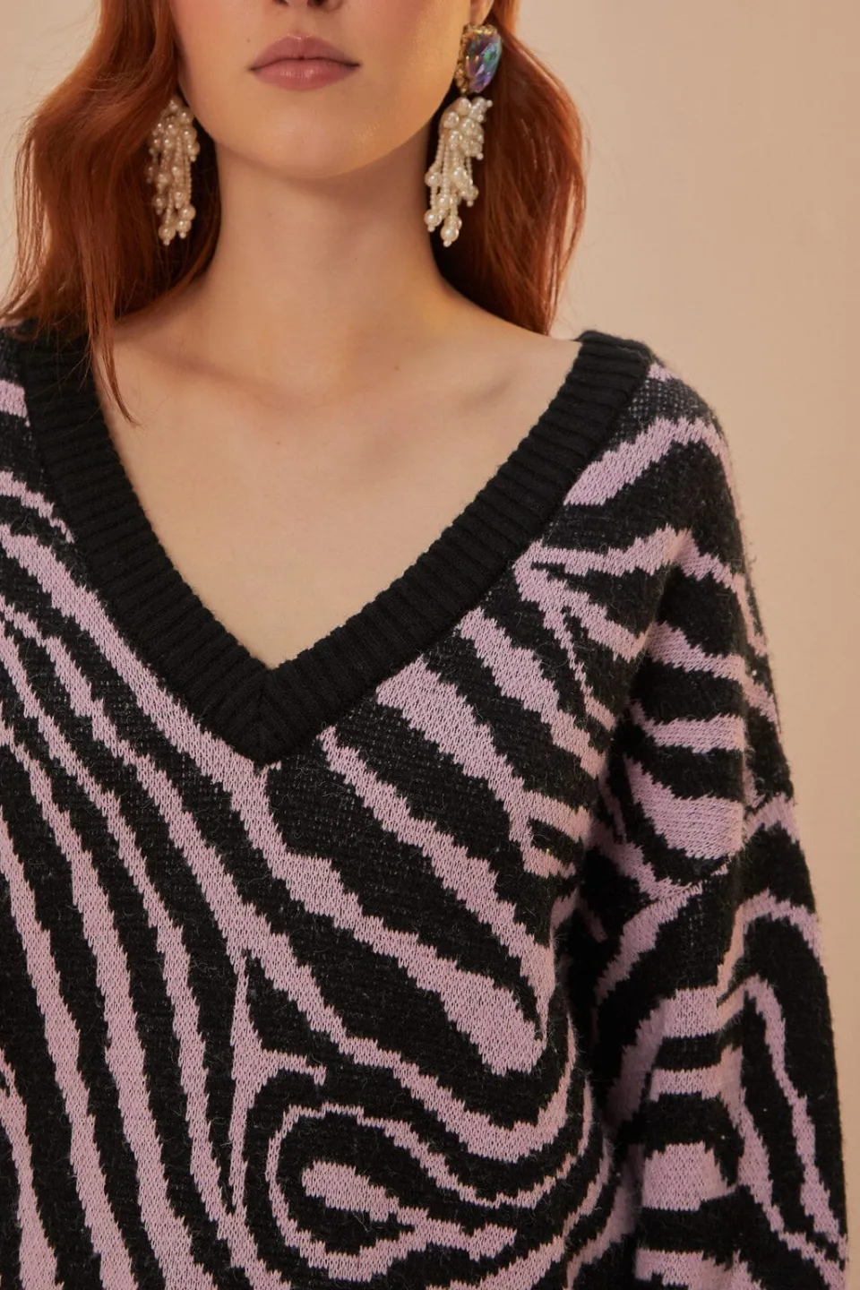 FARM Rio Pulls Et Sweat-shirts<Pull en tricot à motif peau de zèbre