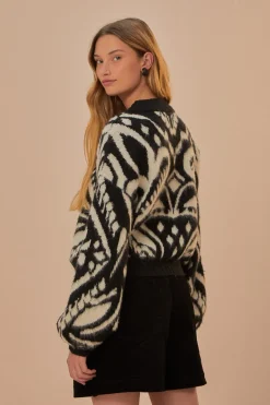 FARM Rio  Pulls Et Sweat-shirts<Pull en tricot ikat à motif ananas