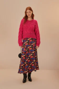 FARM Rio Pulls Et Sweat-shirts<Pull torsadé rose maxi