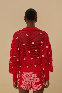 FARM Rio Pulls Et Sweat-shirts<Pull tricoté coeurs faits à la main