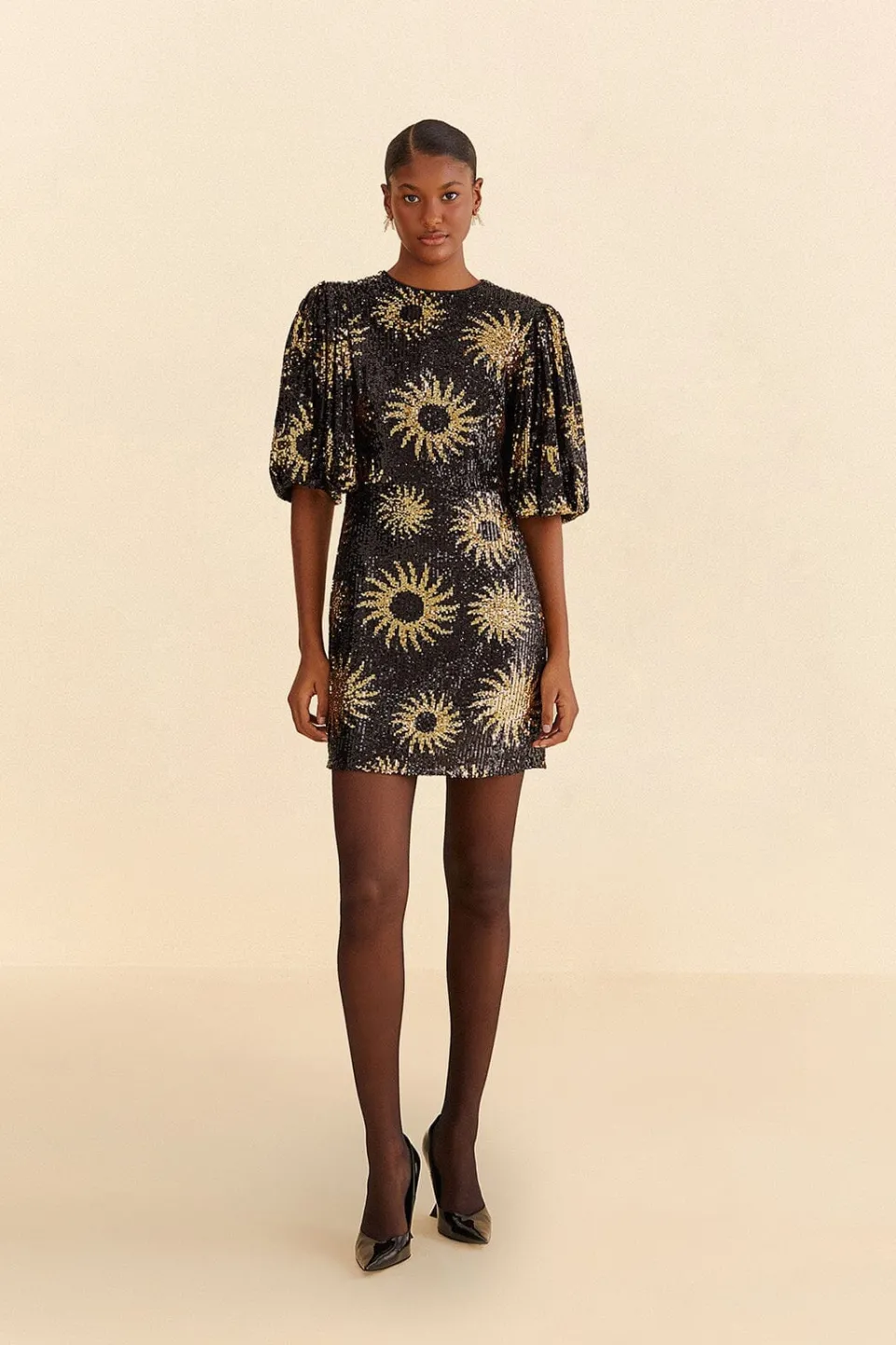FARM Rio Robes Courtes<Robe courte à sequins Sunny Mood