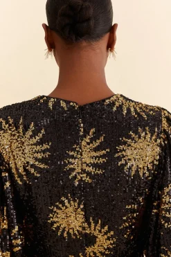 FARM Rio Robes Courtes<Robe courte à sequins Sunny Mood