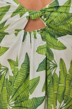 FARM Rio  Robes Courtes<Robe courte Off-White Palms Fan