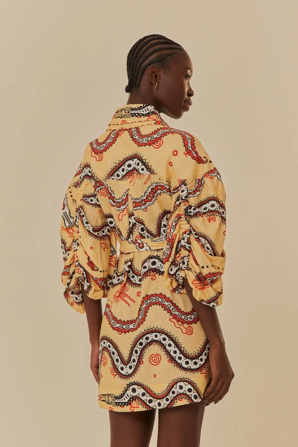FARM Rio Robes Courtes<Robe courte serpent Sand Time