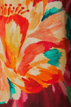 FARM Rio Robes Courtes<Robe courte Tropicart verte