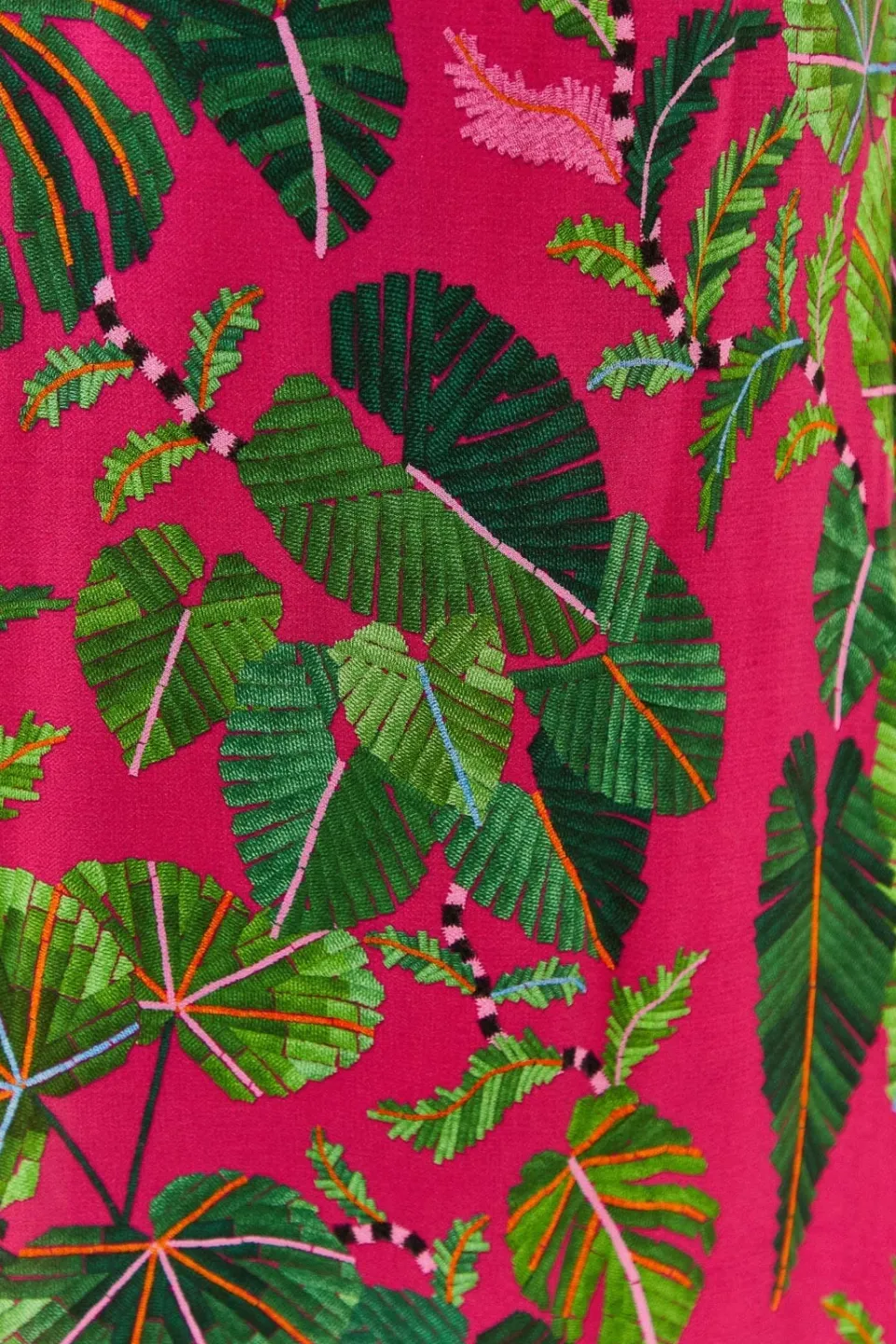 FARM Rio Robes Longues<Robe longue à feuilles roses