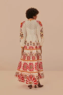 FARM Rio Robes Longues<Robe longue à fleurs Ainika blanc cassé