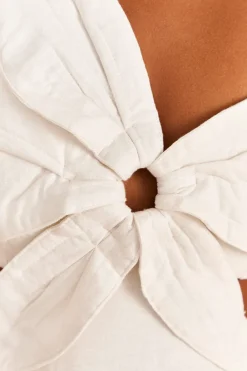FARM Rio Robes Longues<Robe longue à fleurs blanc cassé