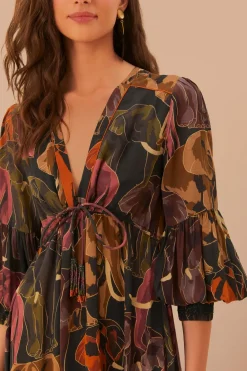 FARM Rio  Robes Longues<Robe longue à motifs d'éléphants verts