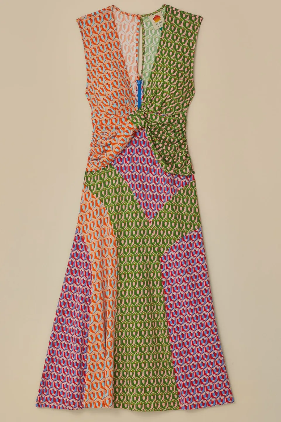 FARM Rio Robes Longues<Robe longue à nœuds en noix de cajou mélangés